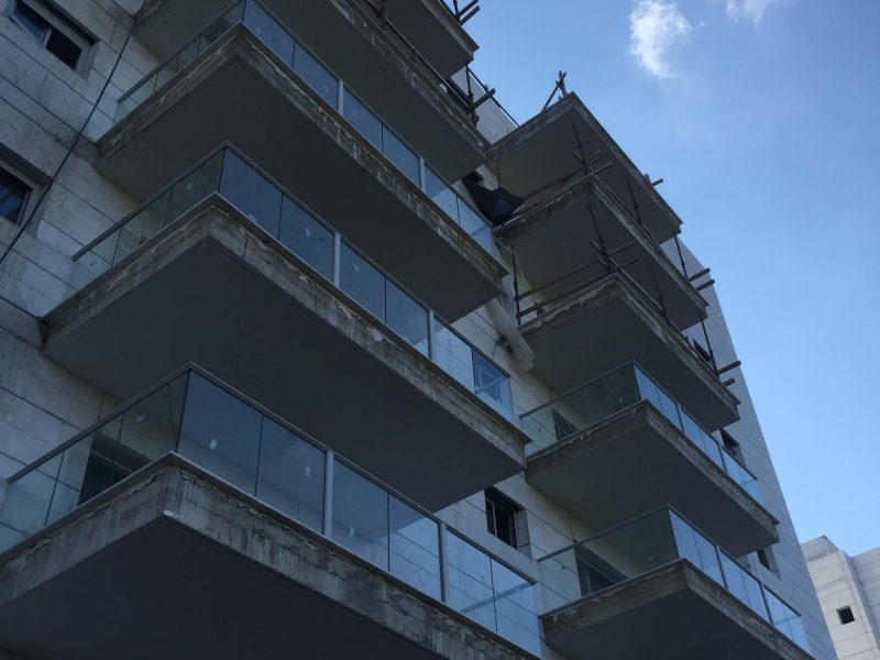 חיפוי אלומיניום 2 מ"מ בניין מגורים ,נס ציונה