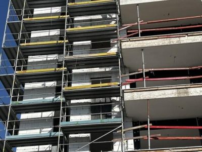 חיפוי אלומיניום 2 מ"מ בניין מגורים ,פתח תקווה