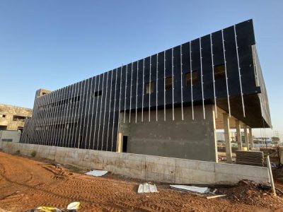 חיפוי אלומיניום 2 מ"מ בניין משרדים ,כפר סבא