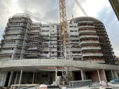 חיפוי אלוקובונד בניין מגורים ,ב"ש