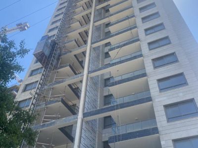 חיפוי אלוקובונד בניין מגורים פפושדו ,נתניה