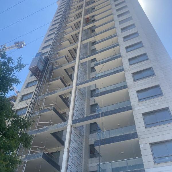 חיפוי אלוקובונד בניין מגורים פפושדו ,נתניה