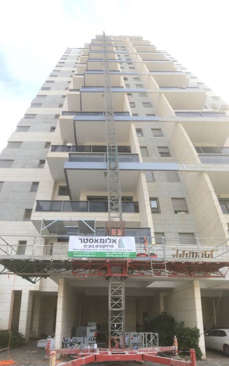 חיפוי אלוקובונד בניין מגורים ,פתח תקווה