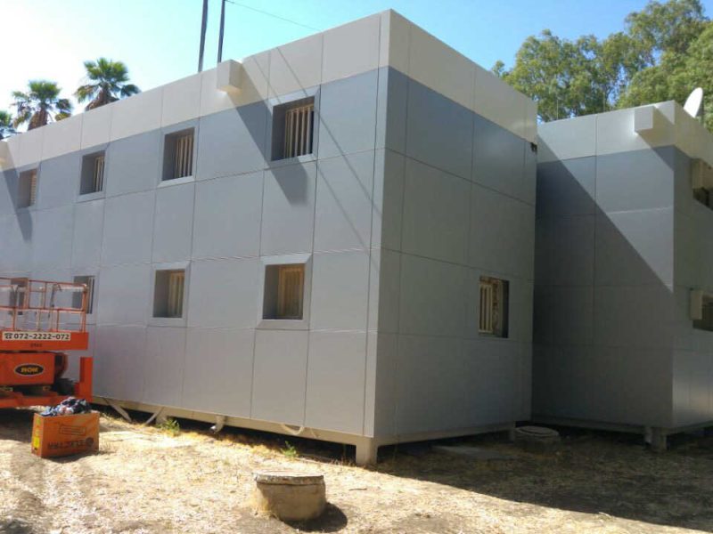 חיפוי אלוקובונד מבנה צבאי ,תל נוף